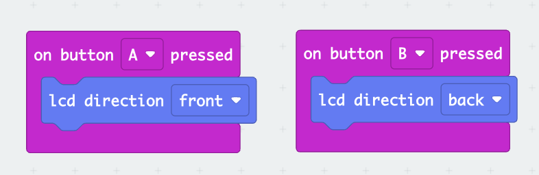 on button A / B 切換螢幕方向積木